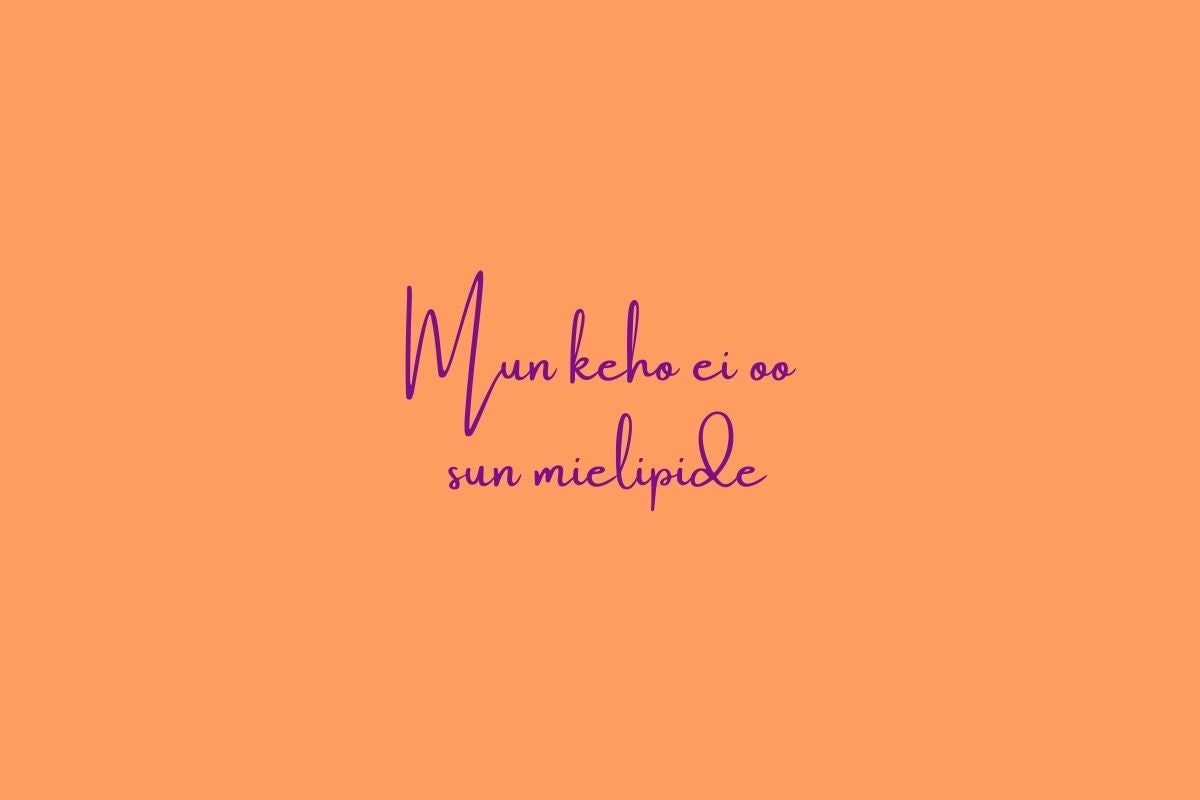 Mun keho ei oo sun mielipide