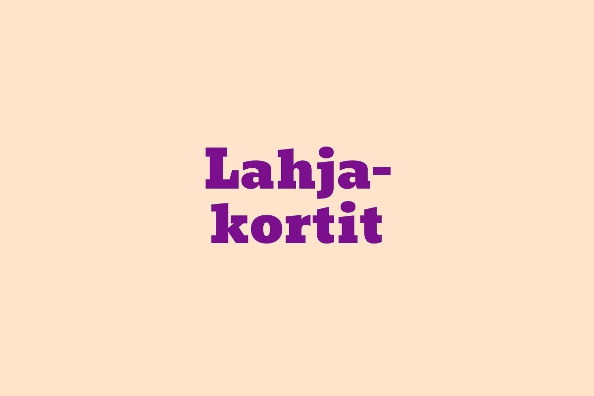 Lahjakortit