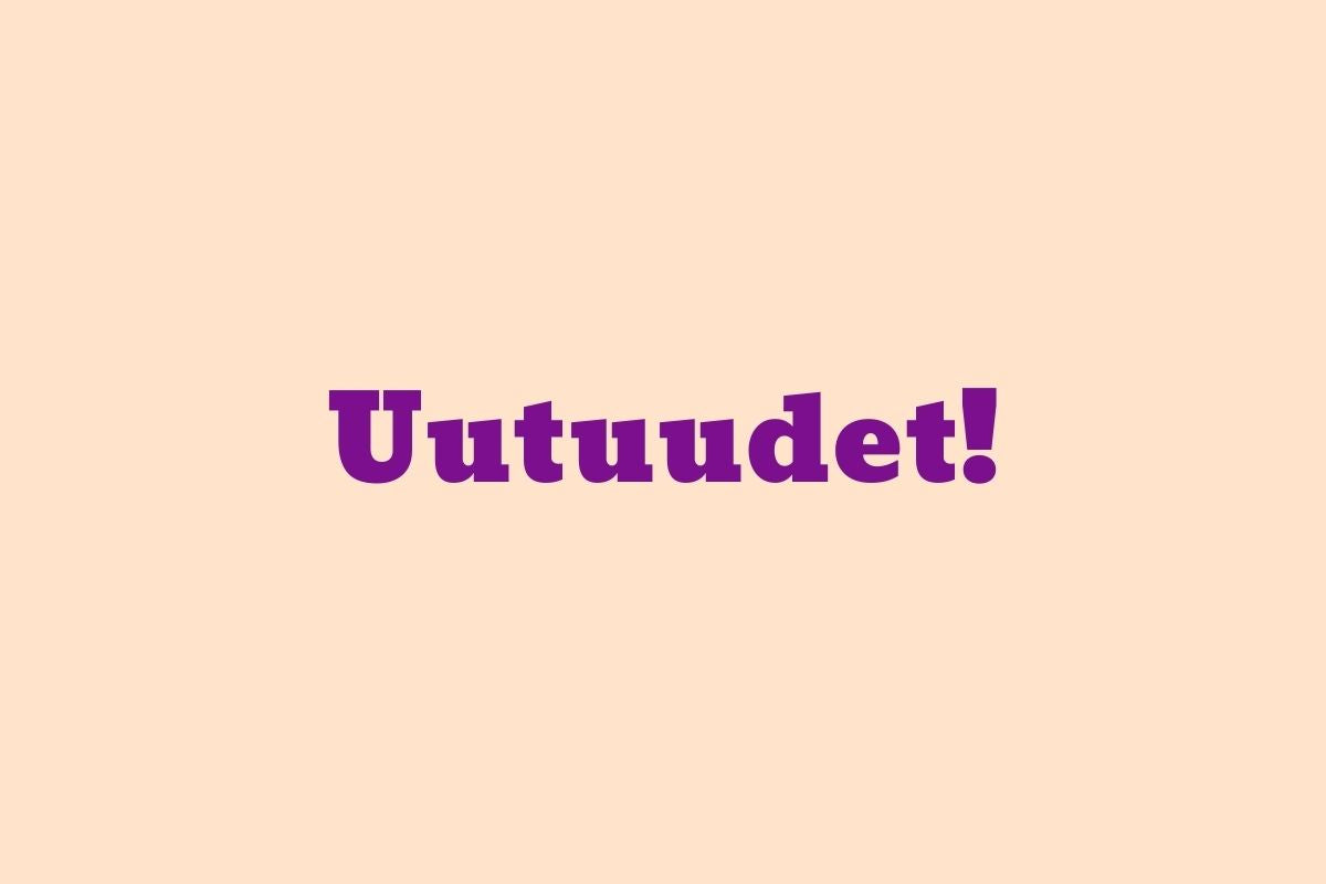 Uutuudet