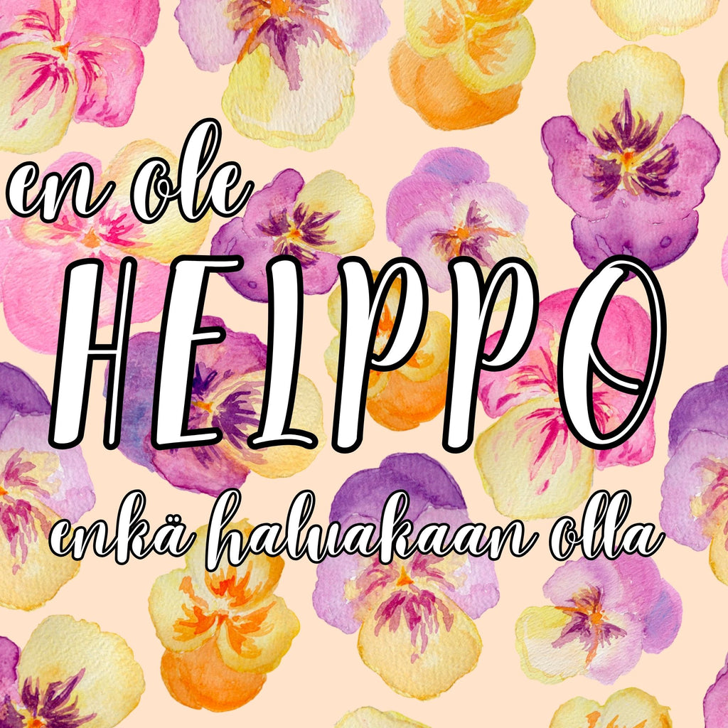 En ole helppo enkä haluakaan olla - termarimuki, beige