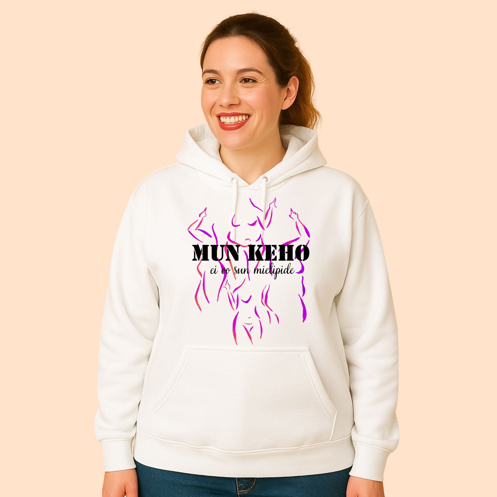 Mun keho ei oo sun mielipide - huppari, useita värejä